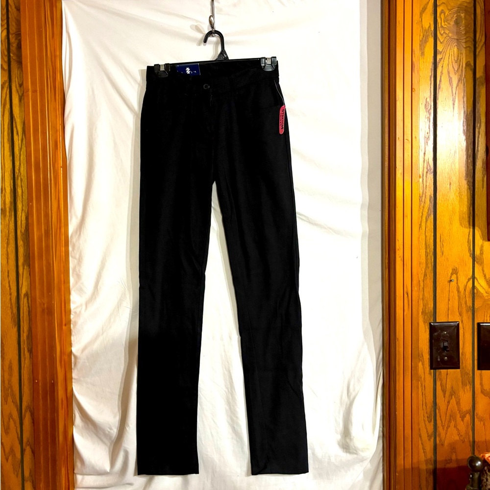 NWT Izod easy care stretch school wear navy pants 1 reg cotton blend washable